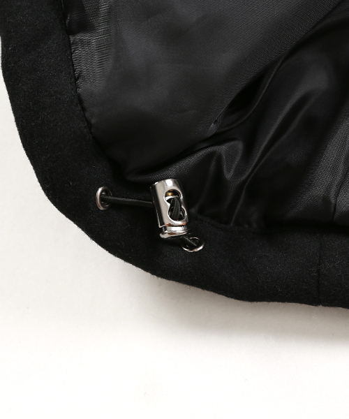 Rocky Monroe(ロッキーモンロー)の「ウール混メルトン ボリュームネック フードダウンジャケット(ダウンジャケット/コート・メンズ・ブラック/チャコール/ネイビー/グレー/キャメル/グレー系その他/ベージュ・L/M/S/XL/XXL)」の12枚目の写真