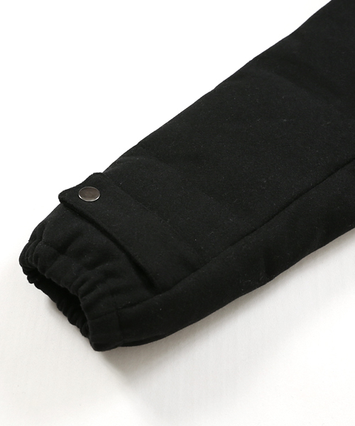 Rocky Monroe(ロッキーモンロー)の「ウール混メルトン ボリュームネック フードダウンジャケット(ダウンジャケット/コート・メンズ・ブラック/チャコール/ネイビー/グレー/キャメル/グレー系その他/ベージュ・L/M/S/XL/XXL)」の11枚目の写真