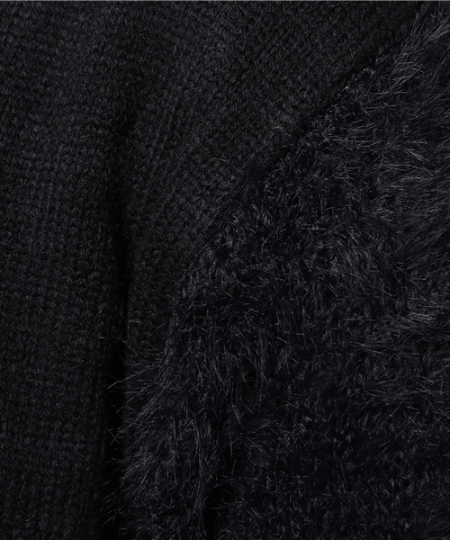 MERLOT（メルロー）の「ファースリーブカーディガン1258（カーディガン/ボレロ・レディース・ブラック/ベージュ/ブルーグレー/ワイン・FREE）」の12枚目の写真