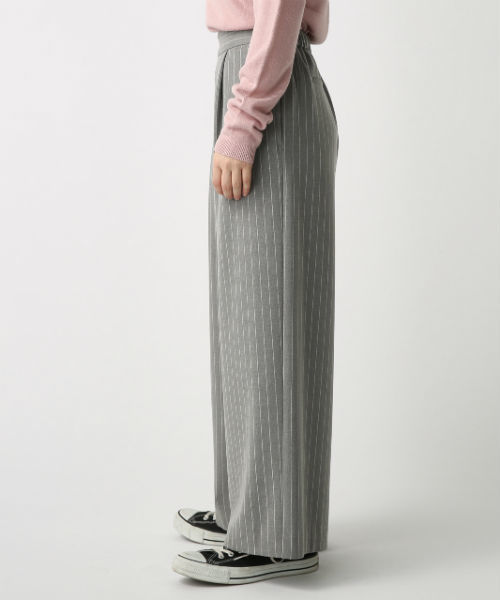 AZUL by moussy(アズールバイマウジー)の「TR裏起毛 吸湿発熱ワイドパンツ(スラックス・レディース・ブラック/グレー/グレー系その他/ブルー系その他・SMALL/MEDIUM/LARGE)」の11枚目の写真