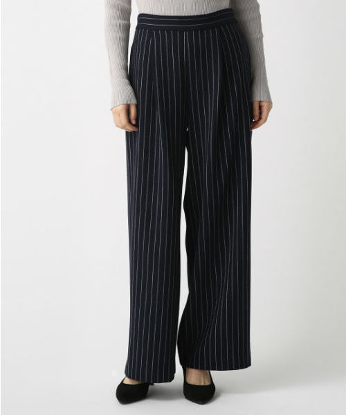 AZUL by moussy(アズールバイマウジー)の「TR裏起毛 吸湿発熱ワイドパンツ(スラックス・レディース・ブラック/グレー/グレー系その他/ブルー系その他・SMALL/MEDIUM/LARGE)」の21枚目の写真