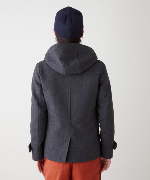 WEGO（ウィゴー）の「メルトンダッフルコート（ダッフルコート・メンズ・ブラック/ダークグレー/ネイビー/キャメル/ワイン・SMALL/MEDIUM/LARGE/X-LARGE）」の8枚目の写真