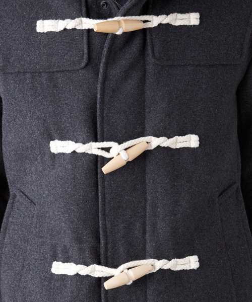 WEGO（ウィゴー）の「メルトンダッフルコート（ダッフルコート・メンズ・ブラック/ダークグレー/ネイビー/キャメル/ワイン・SMALL/MEDIUM/LARGE/X-LARGE）」の11枚目の写真