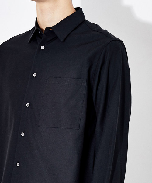 STUDIOUS（ステュディオス）の「【STUDIOUS】リラクションツイルレギュラーカラーシャツ（シャツ/ブラウス・メンズ・ホワイト/ブラック/グリーン/ネイビー・1/2/3）」の10枚目の写真