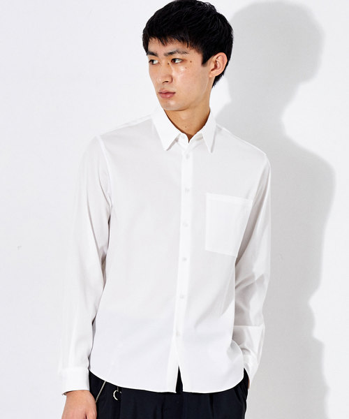 STUDIOUS（ステュディオス）の「【STUDIOUS】リラクションツイルレギュラーカラーシャツ（シャツ/ブラウス・メンズ・ホワイト/ブラック/グリーン/ネイビー・1/2/3）」の15枚目の写真