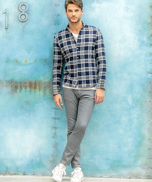 felkod(フィルコッド)の「ms3354-Vintage Like Button Down Check Shirts(シャツ/ブラウス・メンズ・ブラック/レッド/ブルー・L/M/S)」の8枚目の写真