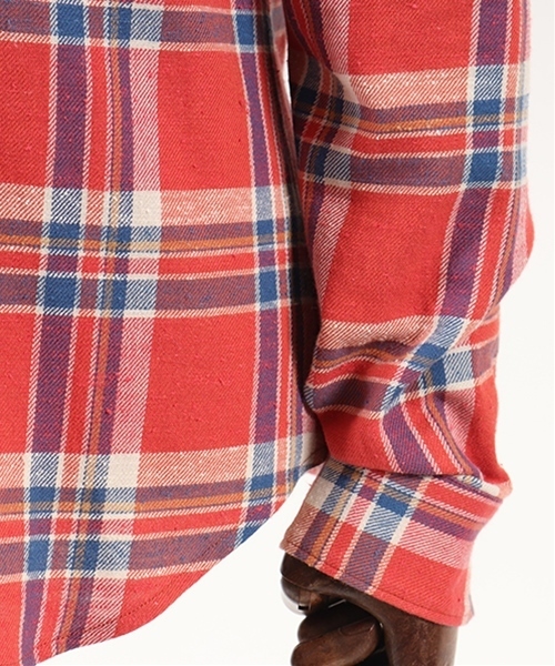 felkod(フィルコッド)の「ms3354-Vintage Like Button Down Check Shirts(シャツ/ブラウス・メンズ・ブラック/レッド/ブルー・L/M/S)」の10枚目の写真