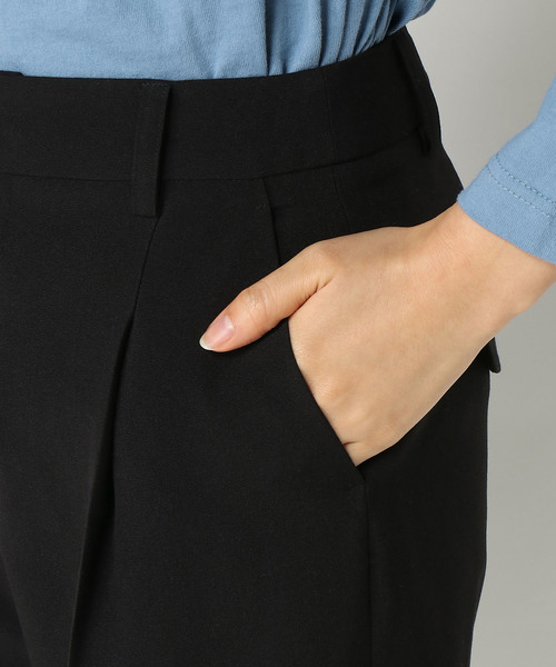 LBC(エルビーシー)の「裾ダブルタックパンツ(その他パンツ・レディース・ブラック/ブルー・MEDIUM/LARGE)」の6枚目の写真