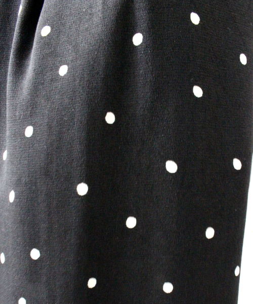 ottilie（オティーリエ）の「ドット柄ワイドパンツ（その他パンツ・レディース・ブラック/オフホワイト・FREE）」の8枚目の写真