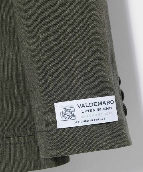 ADAM ET ROPE'(アダムエロペ)の「VALDEMAROフレンチリネンジャケット(テーラードジャケット・メンズ・ネイビー/ダークブラウン・L/LL/S/M)」の10枚目の写真