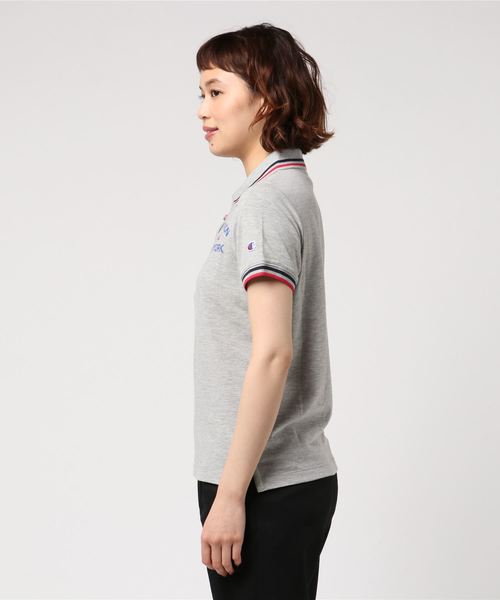 Champion Golf(チャンピオンゴルフ)の「【Champion/チャンピオン】レディース GOLF ストレッチポロシャツ(ポロシャツ・レディース・ベージュ/ネイビー/グレー/オフホワイト/サックスブルー・LARGE/MEDIUM)」の6枚目の写真