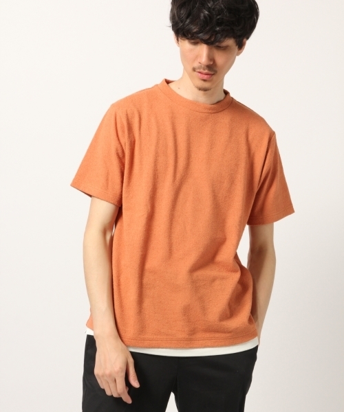 GLOBAL WORK（グローバルワーク）の「カットブークレレイヤードＴ/790287（Tシャツ/カットソー・メンズ・ホワイト/ライトブルー/ベージュ/ネイビー/オレンジ/グリーン系その他3/レッド系その他2・LARGE/MEDIUM/SMALL/X-LARGE）」の7枚目の写真