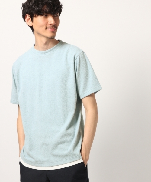 GLOBAL WORK（グローバルワーク）の「カットブークレレイヤードＴ/790287（Tシャツ/カットソー・メンズ・ホワイト/ライトブルー/ベージュ/ネイビー/オレンジ/グリーン系その他3/レッド系その他2・LARGE/MEDIUM/SMALL/X-LARGE）」の5枚目の写真