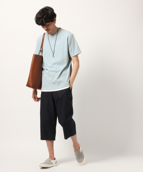 GLOBAL WORK（グローバルワーク）の「カットブークレレイヤードＴ/790287（Tシャツ/カットソー・メンズ・ホワイト/ライトブルー/ベージュ/ネイビー/オレンジ/グリーン系その他3/レッド系その他2・LARGE/MEDIUM/SMALL/X-LARGE）」の8枚目の写真