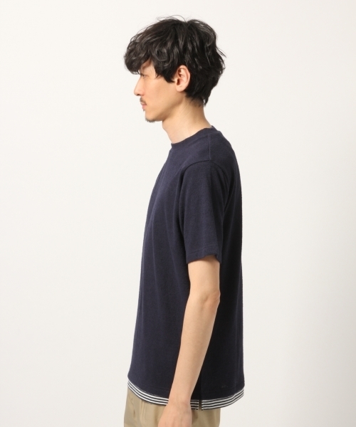 GLOBAL WORK（グローバルワーク）の「カットブークレレイヤードＴ/790287（Tシャツ/カットソー・メンズ・ホワイト/ライトブルー/ベージュ/ネイビー/オレンジ/グリーン系その他3/レッド系その他2・LARGE/MEDIUM/SMALL/X-LARGE）」の16枚目の写真