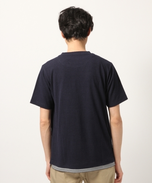 GLOBAL WORK（グローバルワーク）の「カットブークレレイヤードＴ/790287（Tシャツ/カットソー・メンズ・ホワイト/ライトブルー/ベージュ/ネイビー/オレンジ/グリーン系その他3/レッド系その他2・LARGE/MEDIUM/SMALL/X-LARGE）」の14枚目の写真