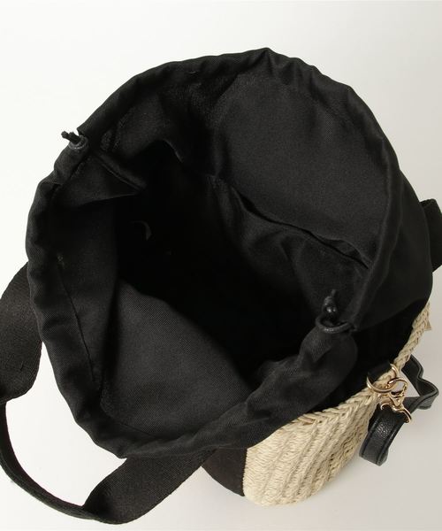 classicalelf(クラシカルエルフ)の「浴衣にも!2wayかごバッグミニトートショルダーかごバッグ(かごバッグ・レディース・ベージュ・FREE)」の3枚目の写真