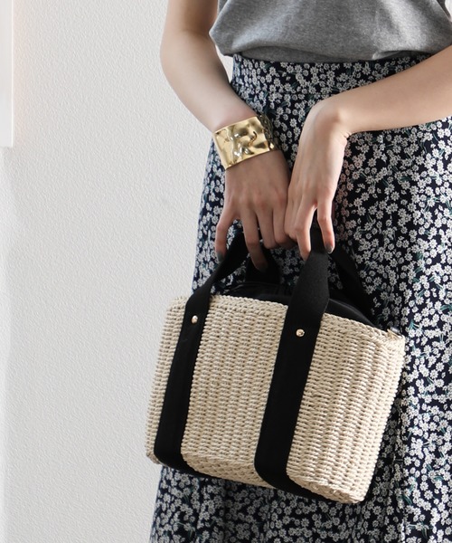 classicalelf(クラシカルエルフ)の「浴衣にも!2wayかごバッグミニトートショルダーかごバッグ(かごバッグ・レディース・ベージュ・FREE)」の16枚目の写真