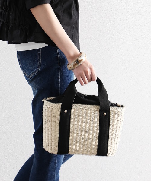 classicalelf(クラシカルエルフ)の「浴衣にも!2wayかごバッグミニトートショルダーかごバッグ(かごバッグ・レディース・ベージュ・FREE)」の19枚目の写真