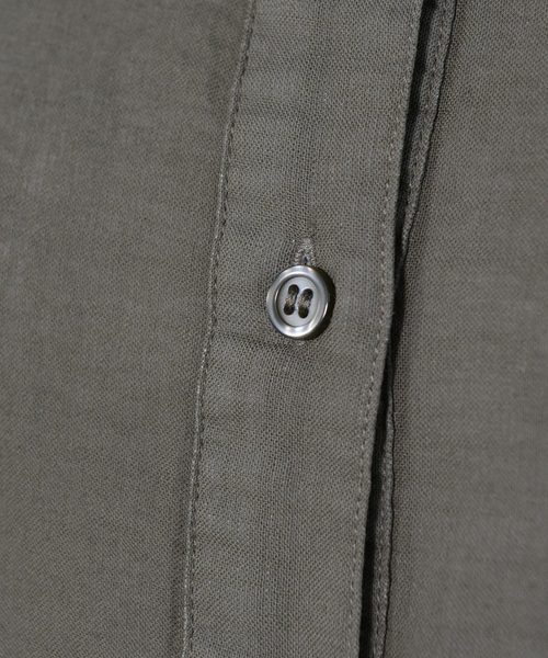 shopnikoniko（ショップニコニコ）の「ガーゼビッグシャツ（シャツ/ブラウス・レディース・オフホワイト/モカ/カーキ・フリー）」の10枚目の写真