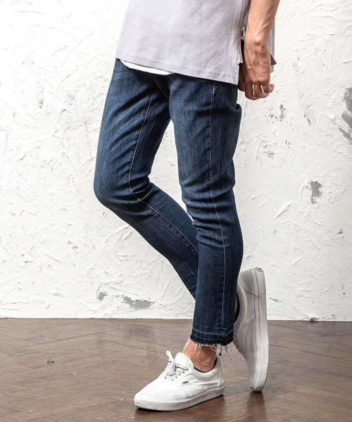 MinoriTY(マイノリティ)の「ストレッチスキニーデニムパンツ メンズ ボトムス ジーンズ(その他パンツ・メンズ・ブラック/グレー/サックスブルー/インディゴブルー・S/M/L/XL)」の4枚目の写真