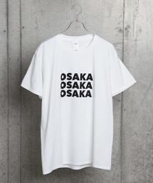 WEGO/3連OSAKAロゴTシャツ