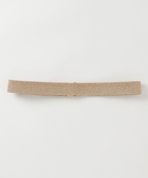 one after another NICE CLAUP（ワンアフターアナザーナイスクラップ）の「ゴールドゴムベルト（ベルト・レディース・ゴールド・FREE）」の2枚目の写真