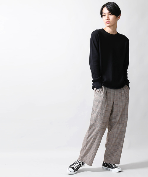 WEGO（ウィゴー）の「WEGO VINTAGE/ハニカムロングスリーブTシャツ（Tシャツ/カットソー・メンズ・ブラック/カーキ/アイボリー/杢グレー・SMALL/X-LARGE/MEDIUM/LARGE）」の15枚目の写真