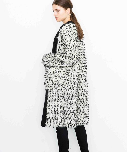 city（シティ）の「【CITY】MONOTONE POP BIG COAT（カーディガン/ボレロ・レディース・ブラック・1）」の13枚目の写真
