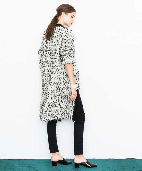 city（シティ）の「【CITY】MONOTONE POP BIG COAT（カーディガン/ボレロ・レディース・ブラック・1）」の14枚目の写真