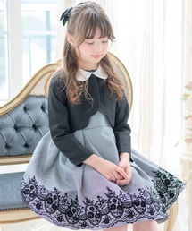 Catherine Cottage（キャサリンコテージ）の「スカラップボレロ＆千鳥格子ワンピーススーツ（スーツセット・キッズ）」