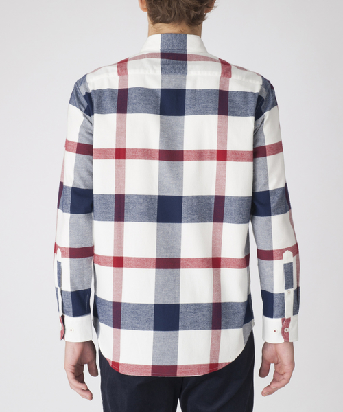BLACK LABEL CRESTBRIDGE（ブラックレーベル・クレストブリッジ）の「ファインタッチフランネルクレストブリッジチェックシャツ（シャツ/ブラウス・メンズ・ネイビー/グレー系その他/パープル系その他4/ピンク系その他/オフホワイト・LL/M/L/S）」の13枚目の写真