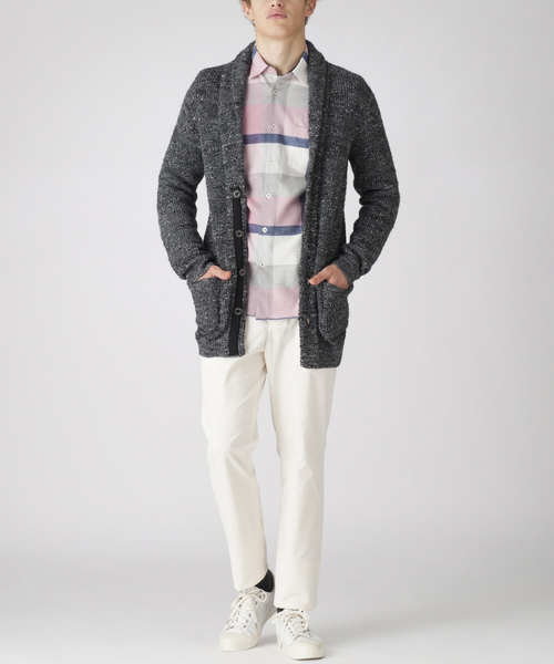 BLACK LABEL CRESTBRIDGE（ブラックレーベル・クレストブリッジ）の「ファインタッチフランネルクレストブリッジチェックシャツ（シャツ/ブラウス・メンズ・ネイビー/グレー系その他/パープル系その他4/ピンク系その他/オフホワイト・LL/M/L/S）」の18枚目の写真