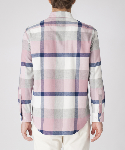 BLACK LABEL CRESTBRIDGE（ブラックレーベル・クレストブリッジ）の「ファインタッチフランネルクレストブリッジチェックシャツ（シャツ/ブラウス・メンズ・ネイビー/グレー系その他/パープル系その他4/ピンク系その他/オフホワイト・LL/M/L/S）」の16枚目の写真