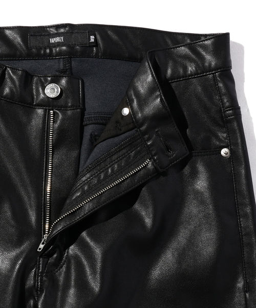 VAPORIZE（ヴェイパライズ）の「VAPORIZE / Fake Leather Jeans（その他パンツ・メンズ・ブラック/その他・SMALL/MEDIUM/LARGE/X-LARGE）」の4枚目の写真