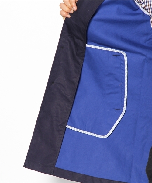 CIAOPANIC（チャオパニック）の「【Ciaopanic】Cボンディングステンカラーコート（ステンカラーコート・メンズ・ネイビー/ブルー/ベージュ・MEDIUM/LARGE）」の7枚目の写真