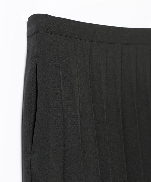 BEAMS BOY（ビームスボーイ）の「BEAMS BOY / ポリエステル トロ アコーディオン スカート（スカート・レディース・ブラック/ベージュ・ONE SIZE）」の7枚目の写真