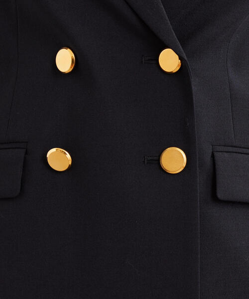 green label relaxing（グリーンレーベルリラクシング）の「FM TW 6B ダブル ジャケット（テーラードジャケット・レディース・ベージュ/ネイビー・40/38/36）」の9枚目の写真