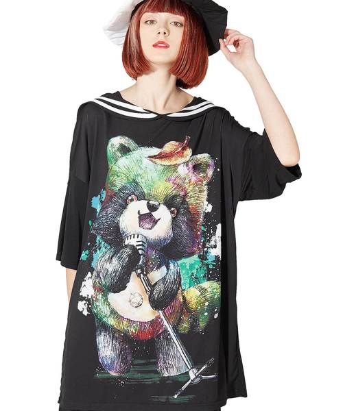 ボーカルタヌキラインセーラーTシャツ -メガビッグ- ボーカルタヌキラインセーラーTシャツ -メガビッグ-