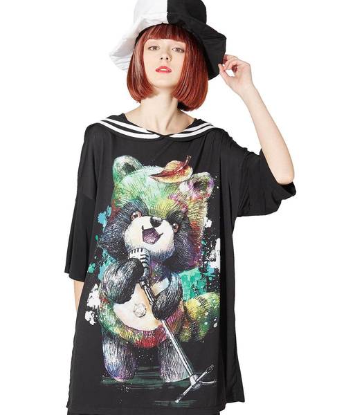 ボーカルタヌキラインセーラーTシャツ -メガビッグ- ボーカルタヌキラインセーラーTシャツ -メガビッグ-