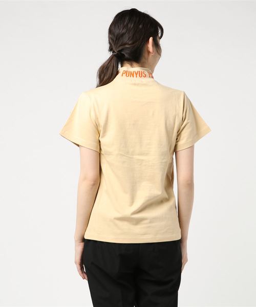 PUNYUS（プニュズ）の「ロゴジャガードハイネックＴ（Tシャツ/カットソー・レディース・ブラック/ベージュ/ブルー・1/2/4/3）」の5枚目の写真