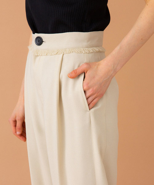 UNITED TOKYO（ユナイテッドトウキョウ）の「フレイズメッシュパンツ（その他パンツ・レディース・ベージュ/ブラック・1/2）」の10枚目の写真