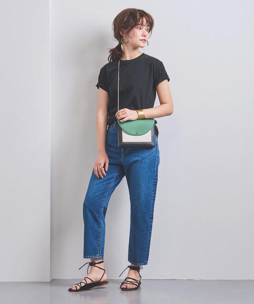UNITED ARROWS(ユナイテッドアローズ)の「別注<Hanes(ヘインズ)> クルーネック Tシャツ◆(Tシャツ/カットソー・レディース・ホワイト/ブラック/パープル・MEDIUM)」の16枚目の写真