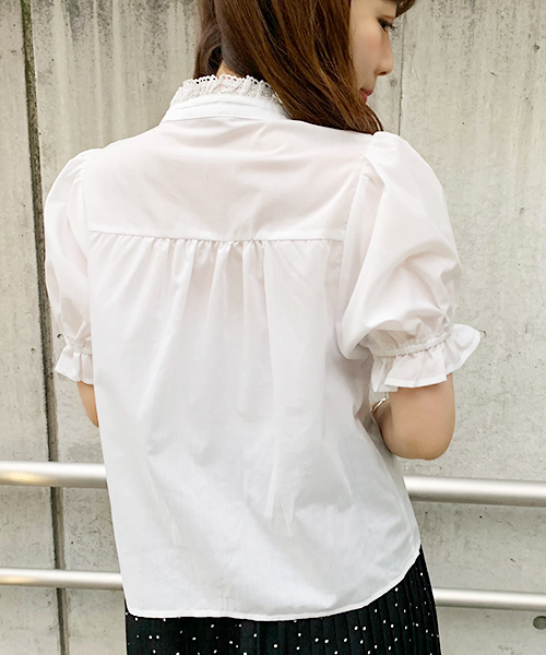 apres jour（アプレジュール）の「イロイロボタンハイネックブラウス【ZOZOTOWN限定アイテム】（シャツ/ブラウス・レディース・ブラック/オフホワイト/ライトピンク/スモークピンク・フリー）」の12枚目の写真