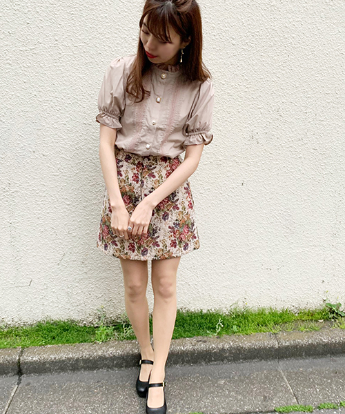 apres jour（アプレジュール）の「イロイロボタンハイネックブラウス【ZOZOTOWN限定アイテム】（シャツ/ブラウス・レディース・ブラック/オフホワイト/ライトピンク/スモークピンク・フリー）」の18枚目の写真