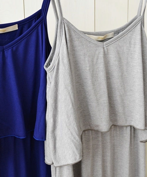 Khaju（カージュ）の「Khaju: マキシキャミワンピース□（ワンピース・レディース・ブラック/グレー/ブルー・ONE SIZE）」の7枚目の写真