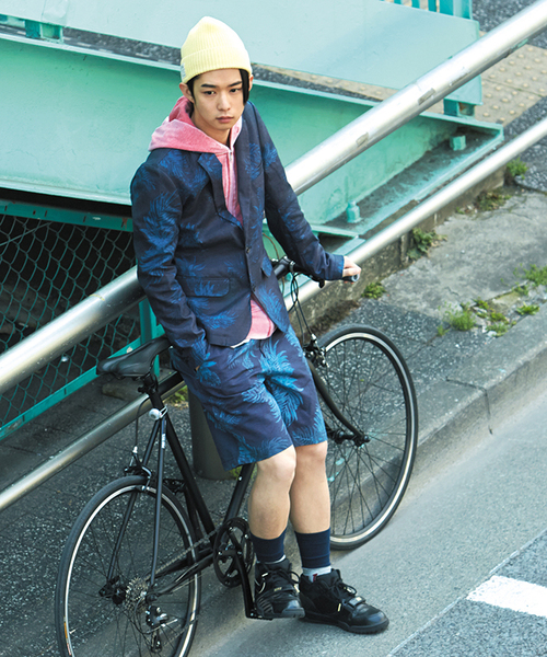 WEGO（ウィゴー）の「WEGO/フローラルプリペラショーツ（その他パンツ・メンズ・ネイビー/ワイン・LARGE/MEDIUM）」の11枚目の写真