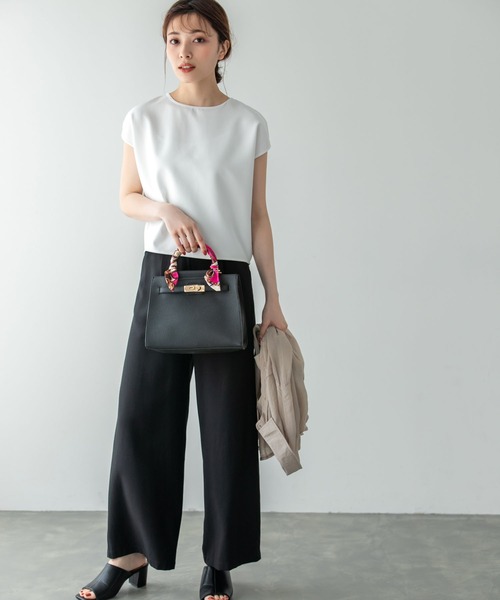 スカーフハンドルミディバッグ（ハンドバッグ）｜Edit Sheen