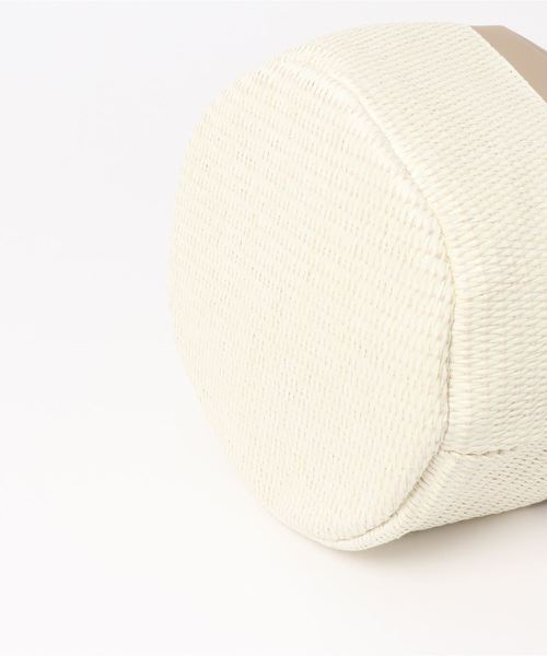 KOBE LETTUCE（コウベレタス）の「フェイクレザーコンビかご巾着バッグ（かごバッグ・レディース・グレイッシュベージュ/イエロー/キャメル/ブラック・FREE）」の17枚目の写真