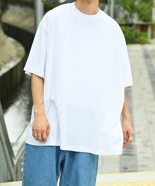 kutir（クティール）の「ドレープウルトラルーズＴシャツ（Tシャツ/カットソー・メンズ・ホワイト/ブラック/ベージュ/パープル・MEDIUM/LARGE）」の2枚目の写真